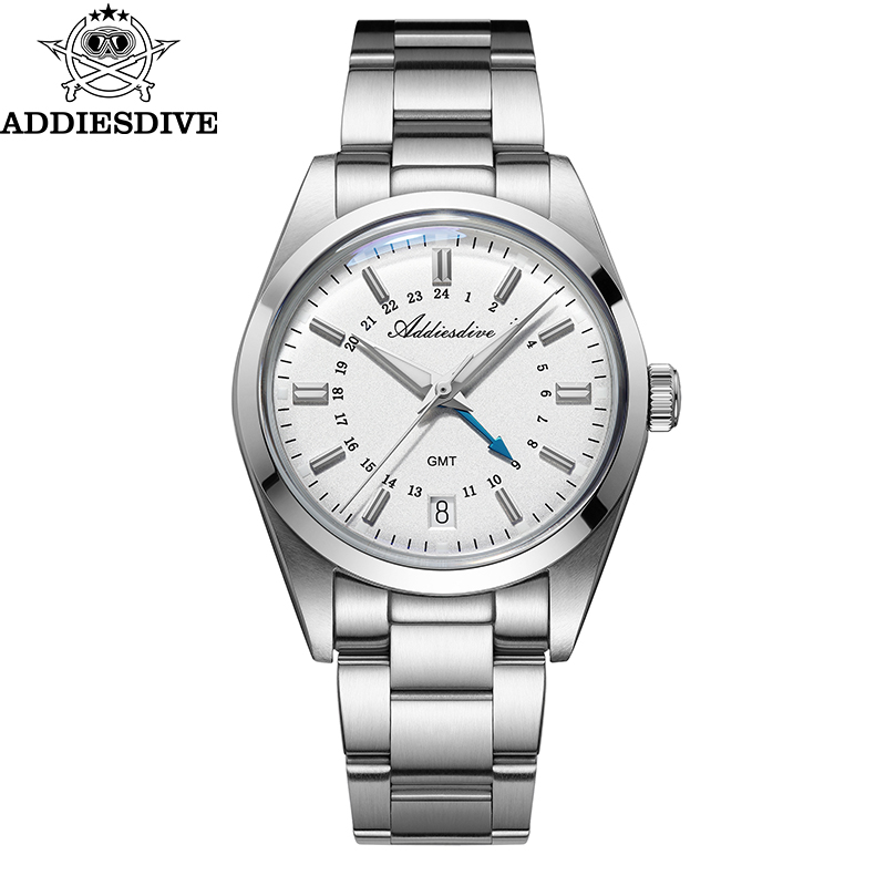 Luxury Watch Men - ADDIESDIVE 36mm Męski Zegarek GMT Luksusowy