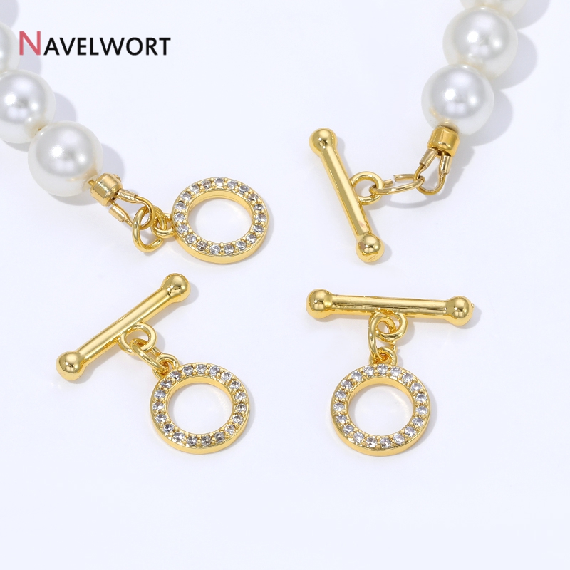 Gold Plated Jewelry - Złote (18K) pozłacane mosiężne zapięcia OT