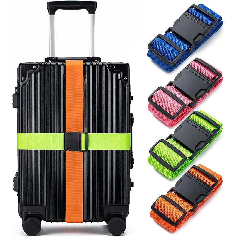 Travel Luggage Set - Zestaw 4 pasków do bagażu, pasek
