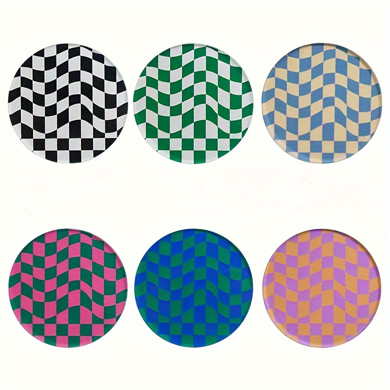 6 sztuk - Drewniane podkładki  – Marble Coaster Set recenzja i cena