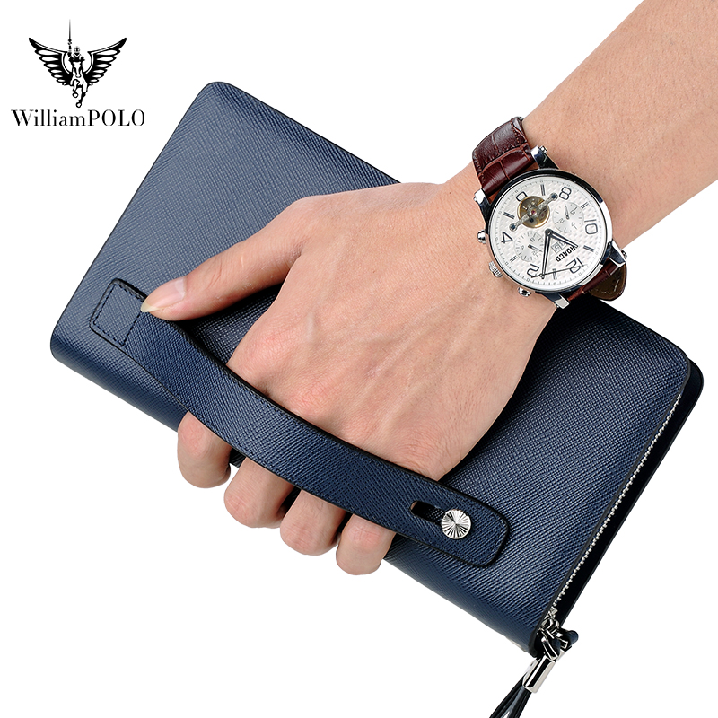 WILLIAMPOLO Luksusowa męska sk – Leather Wallet Men recenzja i cena
