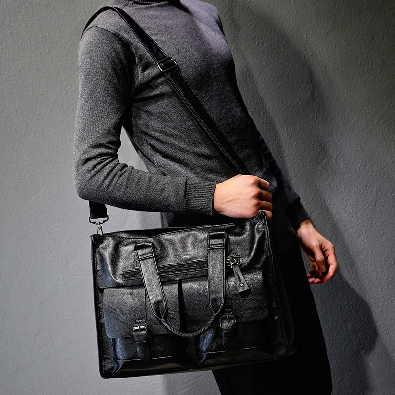 Torba na ramię ze skóry PU, ak – Leather Briefcase recenzja i cena