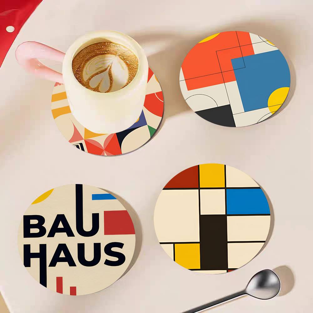 Abstrakcyjne, okrągłe, drewnia – Marble Coaster Set recenzja i cena