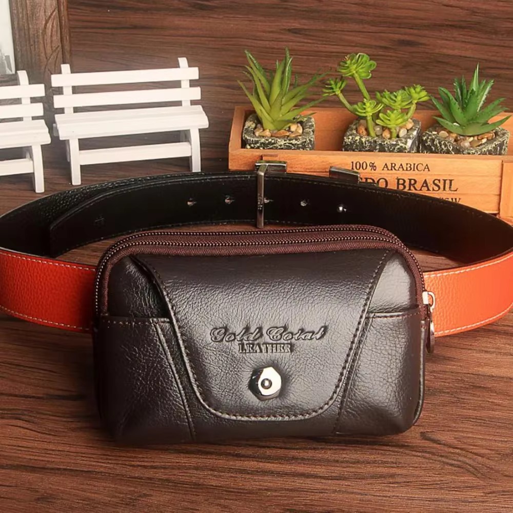 Męska skórzana saszetka na tel – Leather Wallet Men recenzja i cena