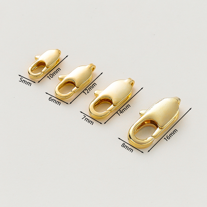10 sztuk, mosiężne zapięcia w  – Gold Plated Jewelry recenzja i cena