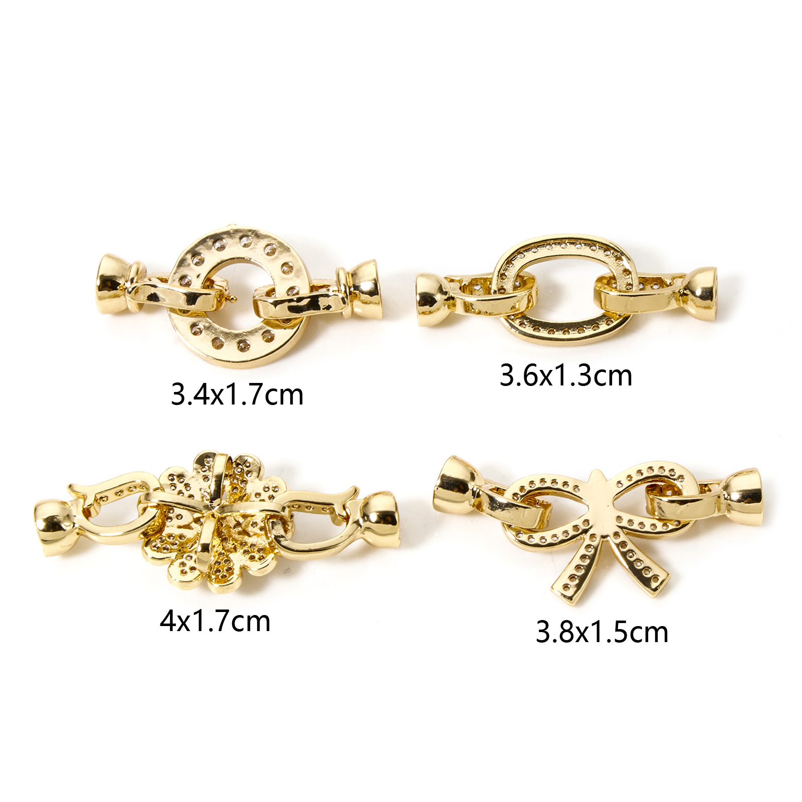1 szt. Mosiężne składane zapię – Gold Plated Jewelry recenzja i cena