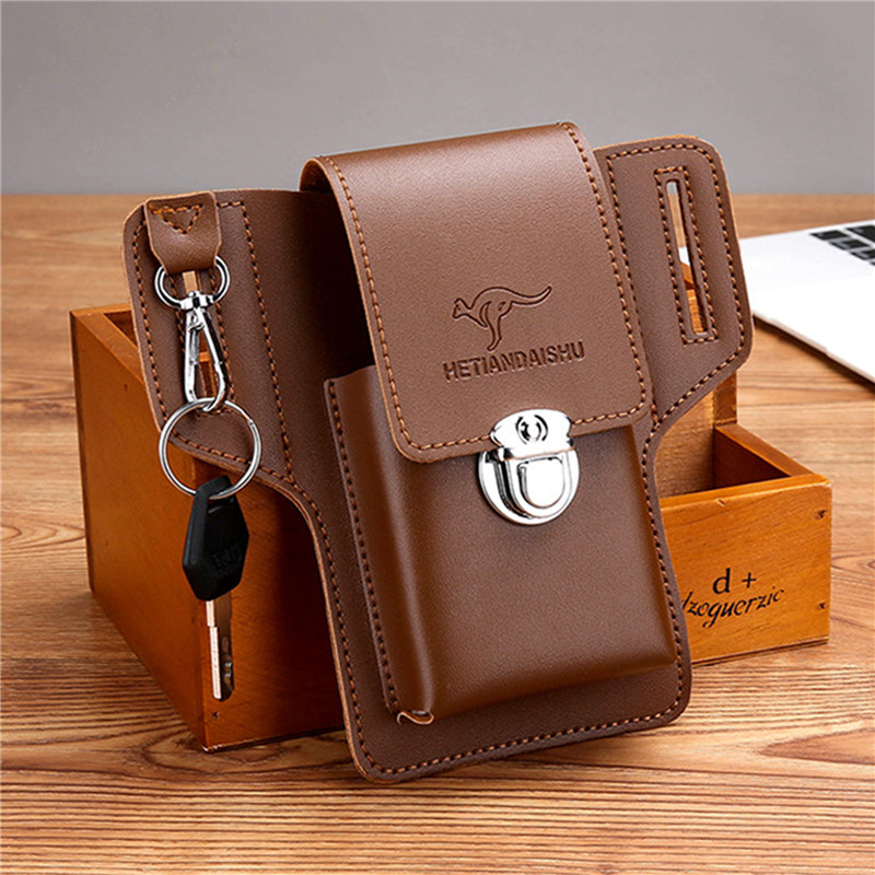 Torba na pasek na telefon dla  – Leather Wallet Men recenzja i cena