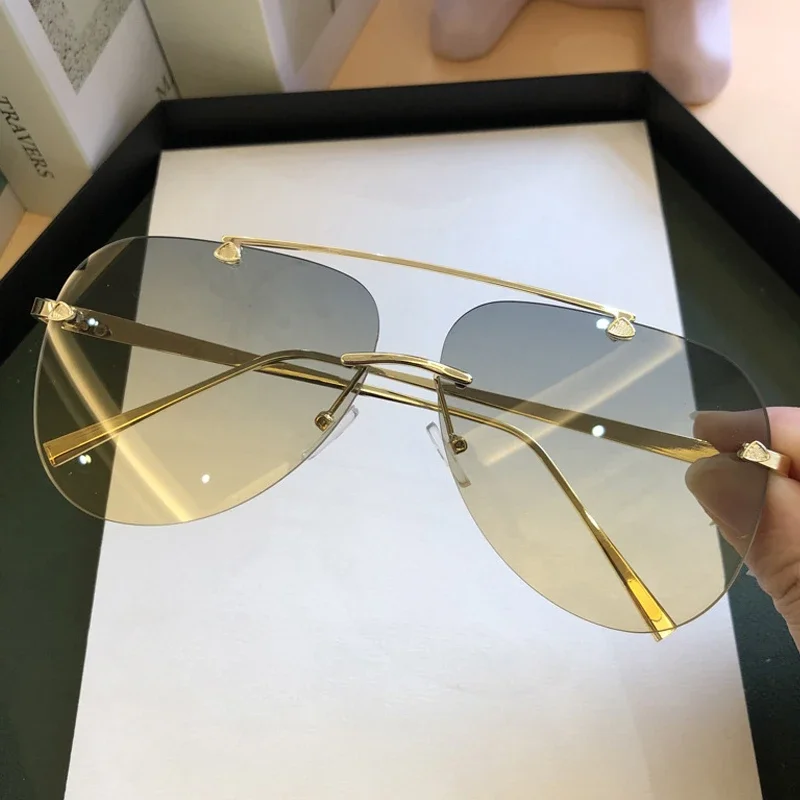 Klasyczne, bezramkowe okulary  – Designer Sunglasses recenzja i cena