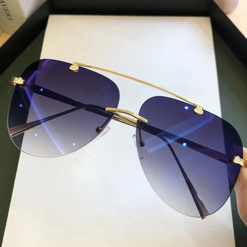 Klasyczne, bezramkowe okulary  – Designer Sunglasses recenzja i cena